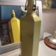 Glazed yellow stoneware bottle, 20th century.