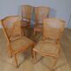 4 Louis XV style canne chairs