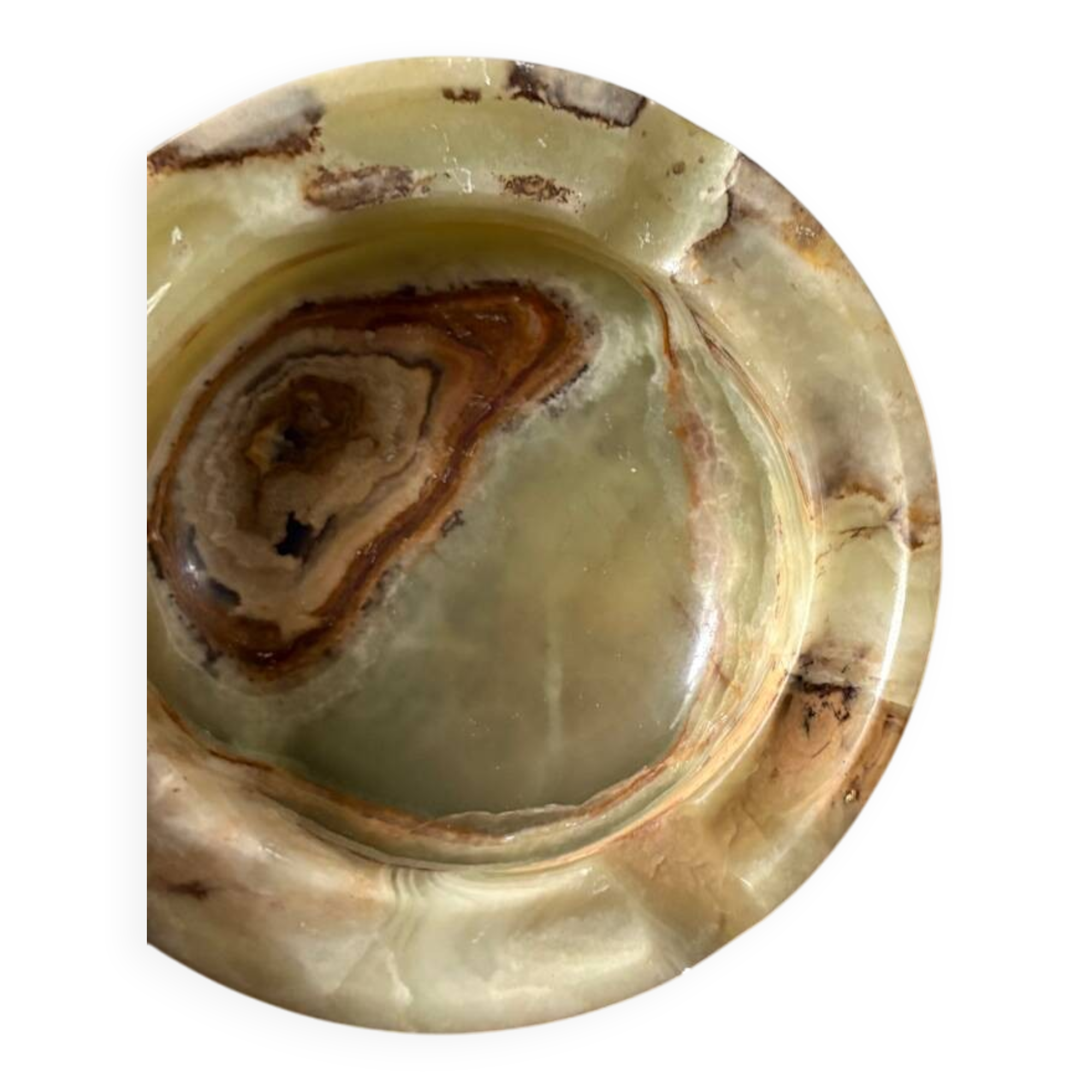 Cendrier en onyx vintage