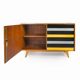 Original U-458 cabinet designed by Jiří Jiroutek in 1958 - Black & Yellow