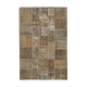 Handmade anatolian vintage 198 cm x 300 cm brown patchwork carpet