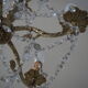 Bronze chandelier with crystal pendants – 5 lights