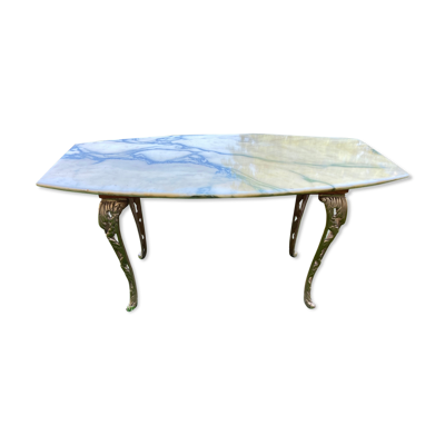 Table basse dessus marbre