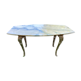 Table basse dessus marbre