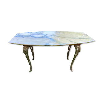 Coffee table on marble