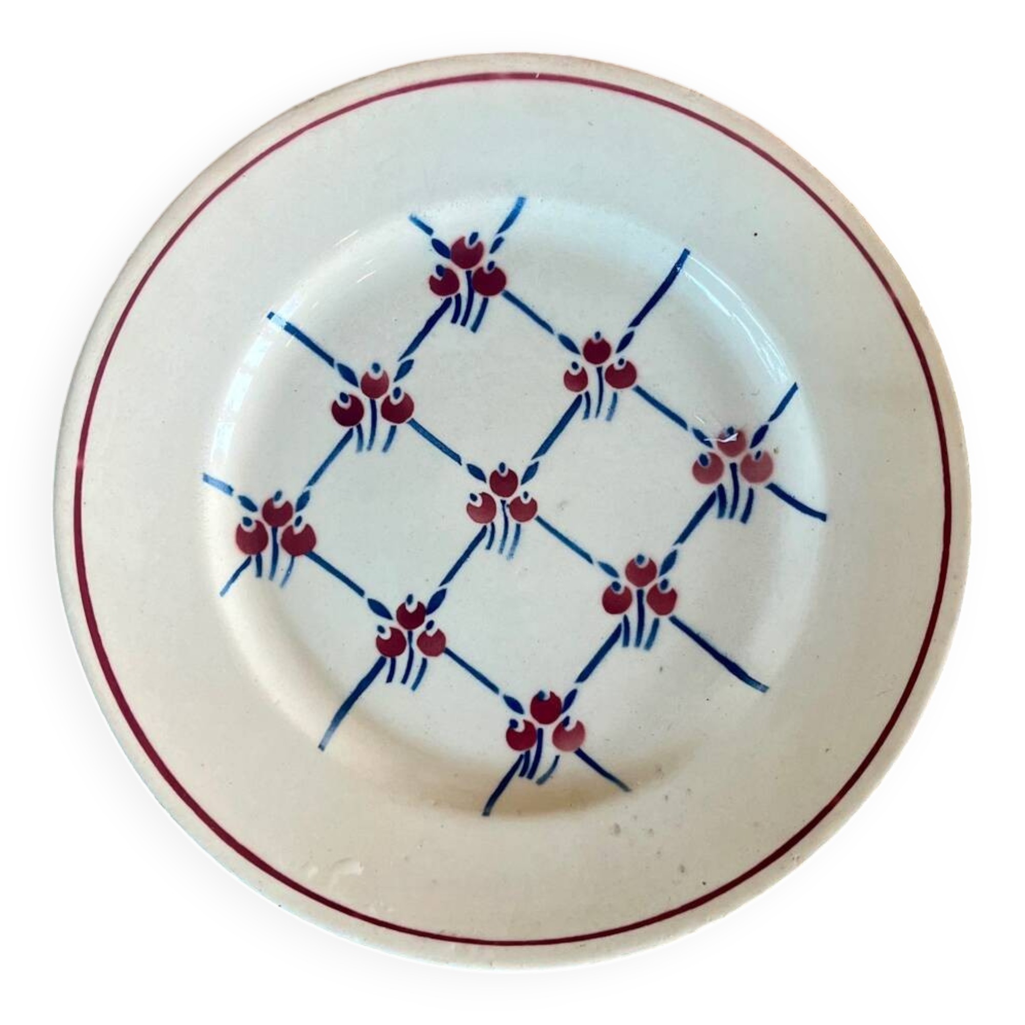 Badonviller ironstone dessert plates