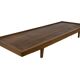 Mid-century daybed with removable backrest in oak 50's design