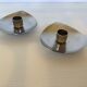 Paire de bougeoirs Celton denmark inox