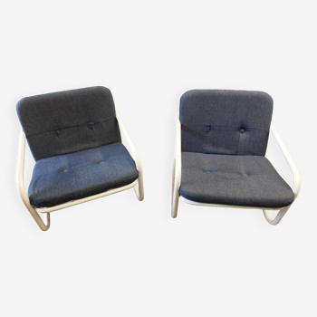 Pair of prisunic armchairs