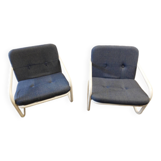 Pair of prisunic armchairs