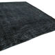 Handwoven oriental overdyed 287 cm x 393 cm black wool rug
