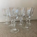 8 crystal wine glasses
