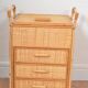 Small rattan chest of drawers
