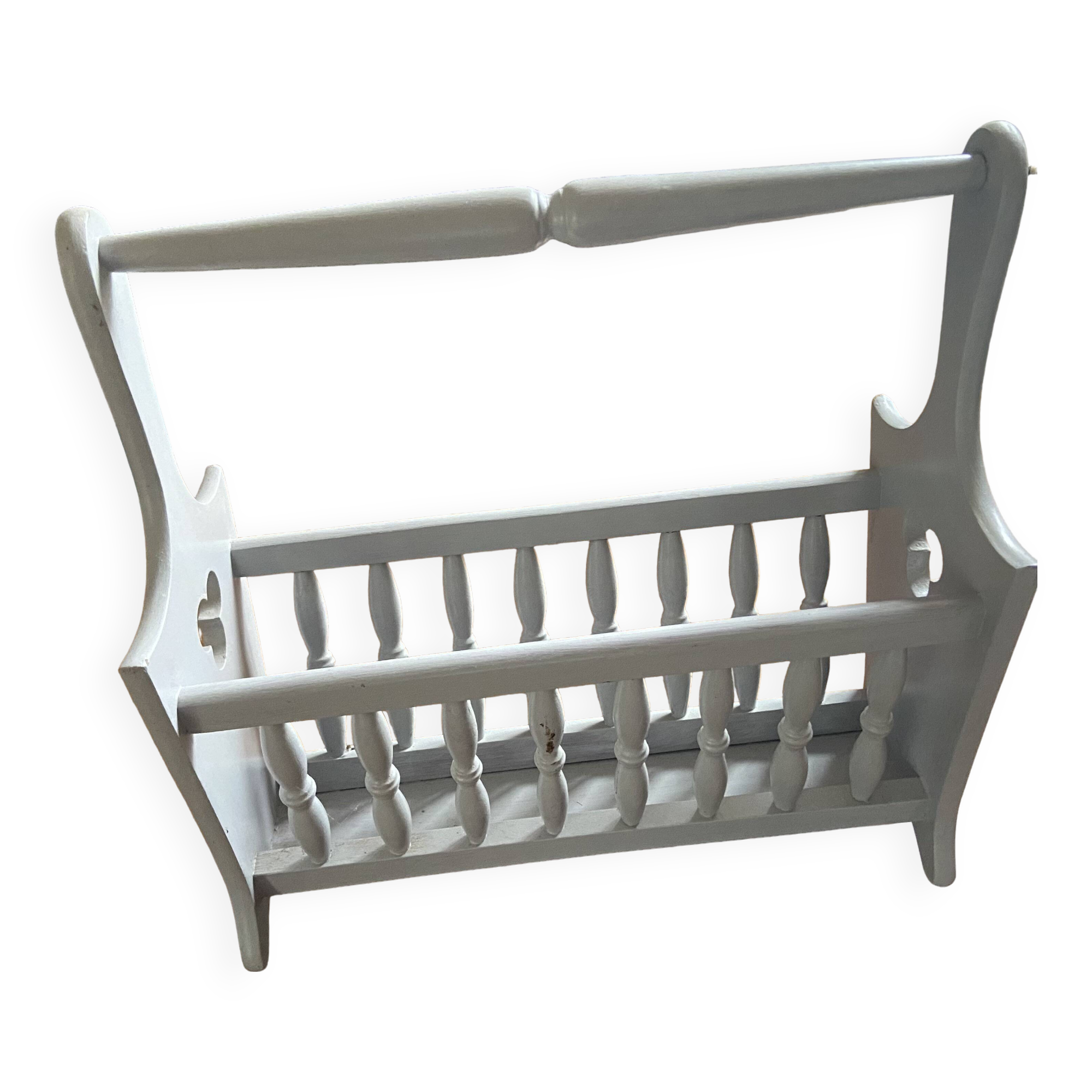 Antique vintage magazine rack