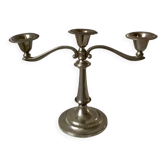 Silver brass chandelier 50s