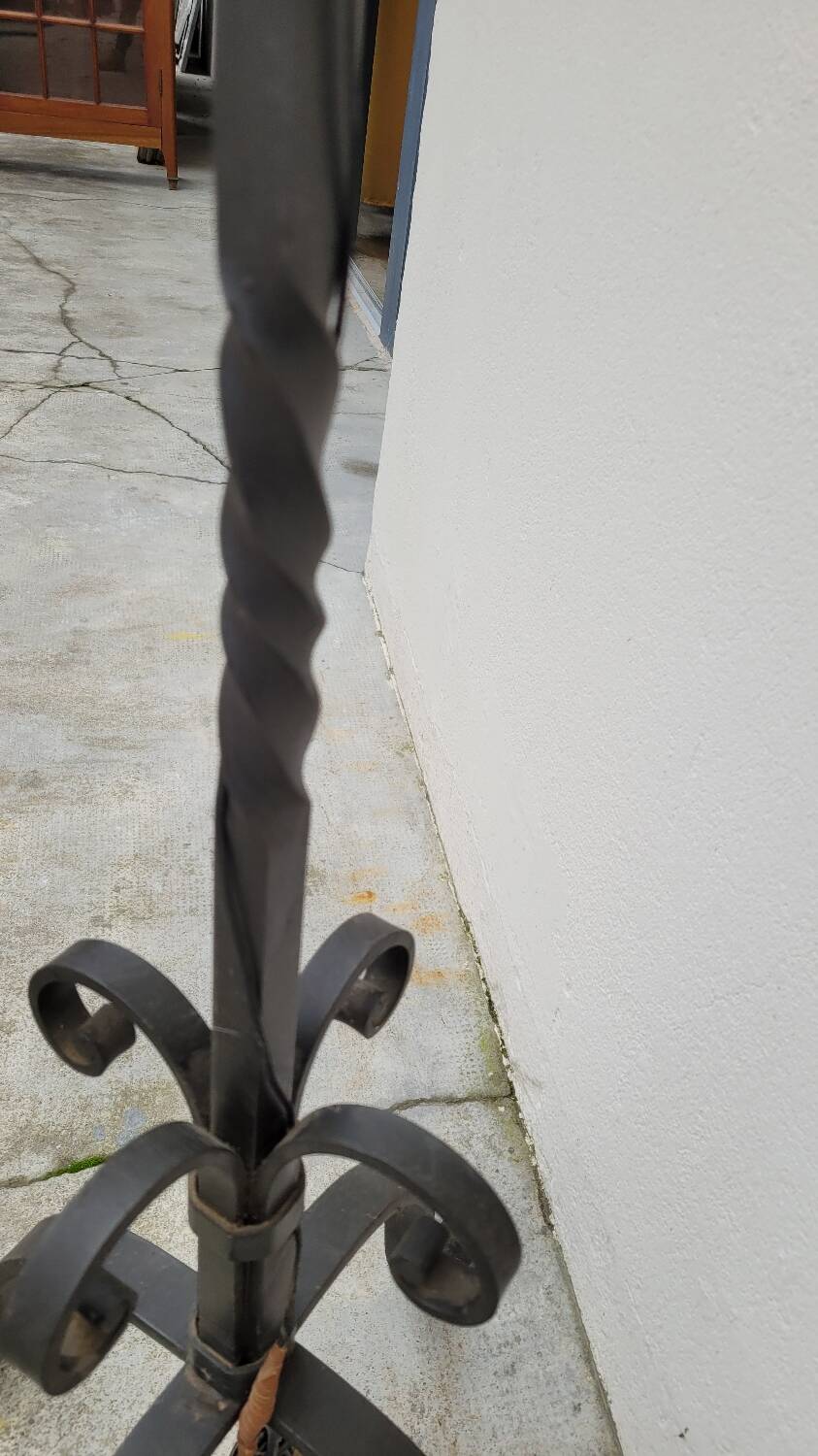 Candelabra floor lamp wrought iron candlestick