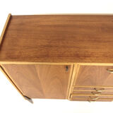 Scandinavian sideboard in teak and oak, Sweden, 1950