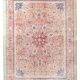 Tapis persan classique antique 57s rose blush bleu 10x13, 293x388 cm