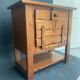 Vintage pine brutalist furniture