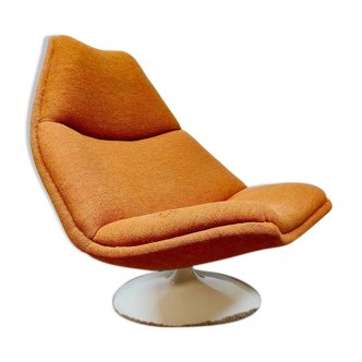 Fauteuil lounge vintage Artifort pivotant Geoffrey Harcourt F511