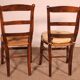 série de 8 chaises paillées en merisier