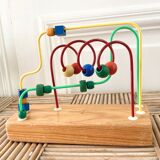 Wooden labyrinth abacus