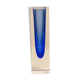 Blue "Square" vase by Flavio Poli for Seguso 60's