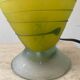Lampe vintage en pâte de verre col mouchoir