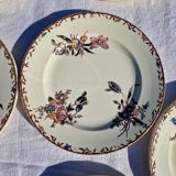 Clairefontaine earthenware plate and fruit bowl set, Saxe model