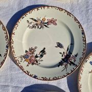 Clairefontaine earthenware plate and fruit bowl set, Saxe model