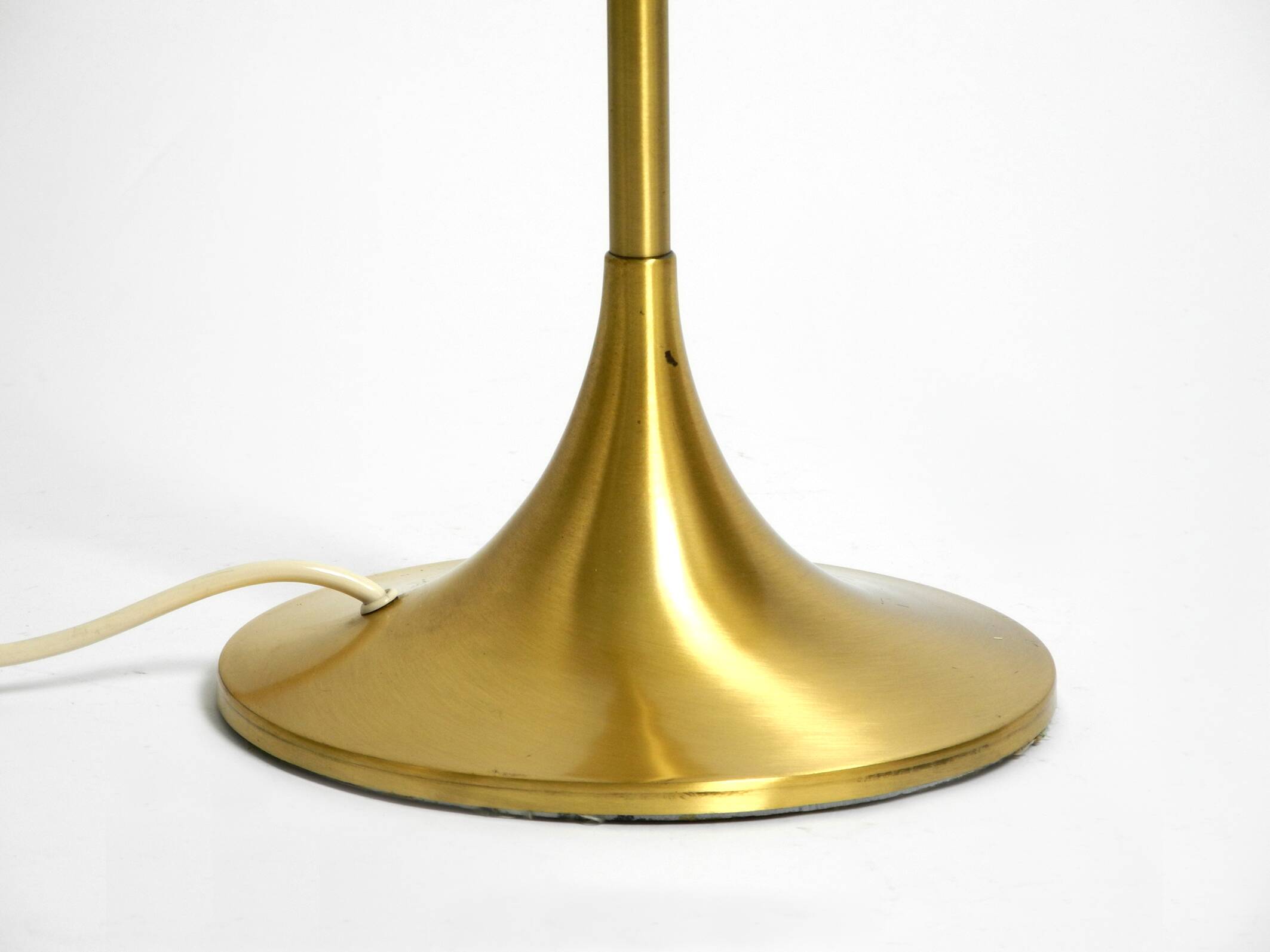 1960s table or floor lamp with a large glass ball from Sölken Leuchten