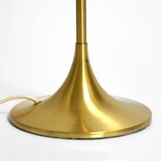 1960s table or floor lamp with a large glass ball from Sölken Leuchten