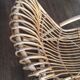 Vintage rocking-chair rattan
