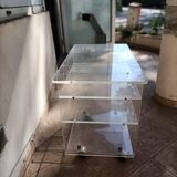 Vintage 70s plexiglass roulette table