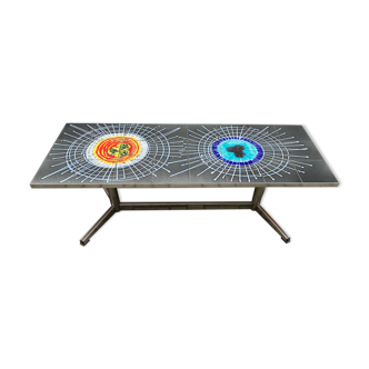 Table basse en céramique Vallauris circa 1960