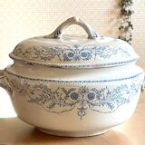 Soupière ancienne Boch Frères modèle Rubis