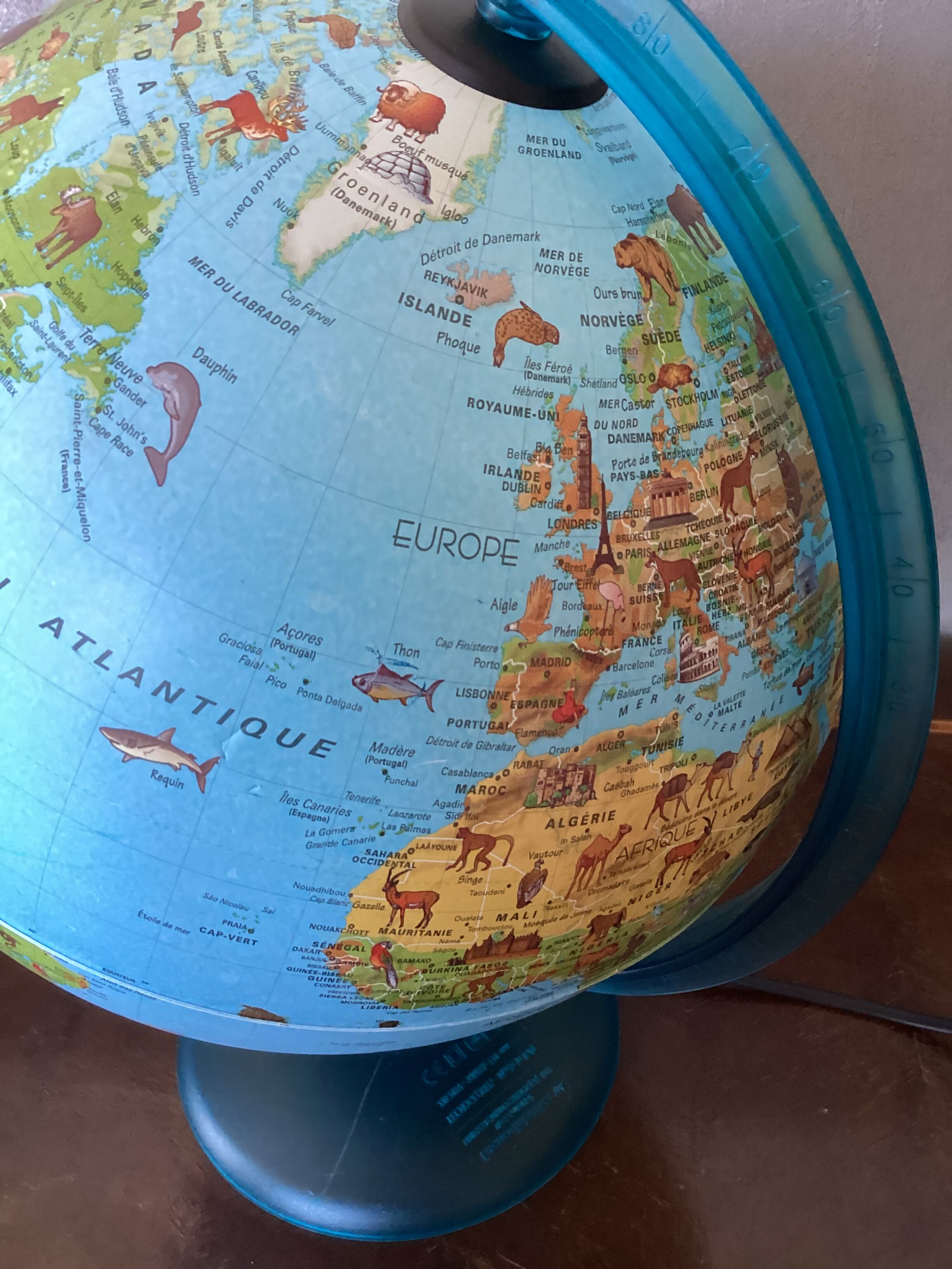 Luminous globe made in Italy