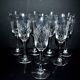 Set of 8 Junon champagne flutes in Lemberg crystal dlG Chantilly Saint-Louis