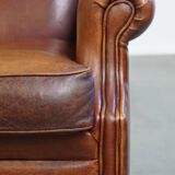 Fauteuil à oreilles en peau de mouton