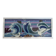Futuristic tapestry, made of wool, framed, seagulls, ocean, fish, 1970.