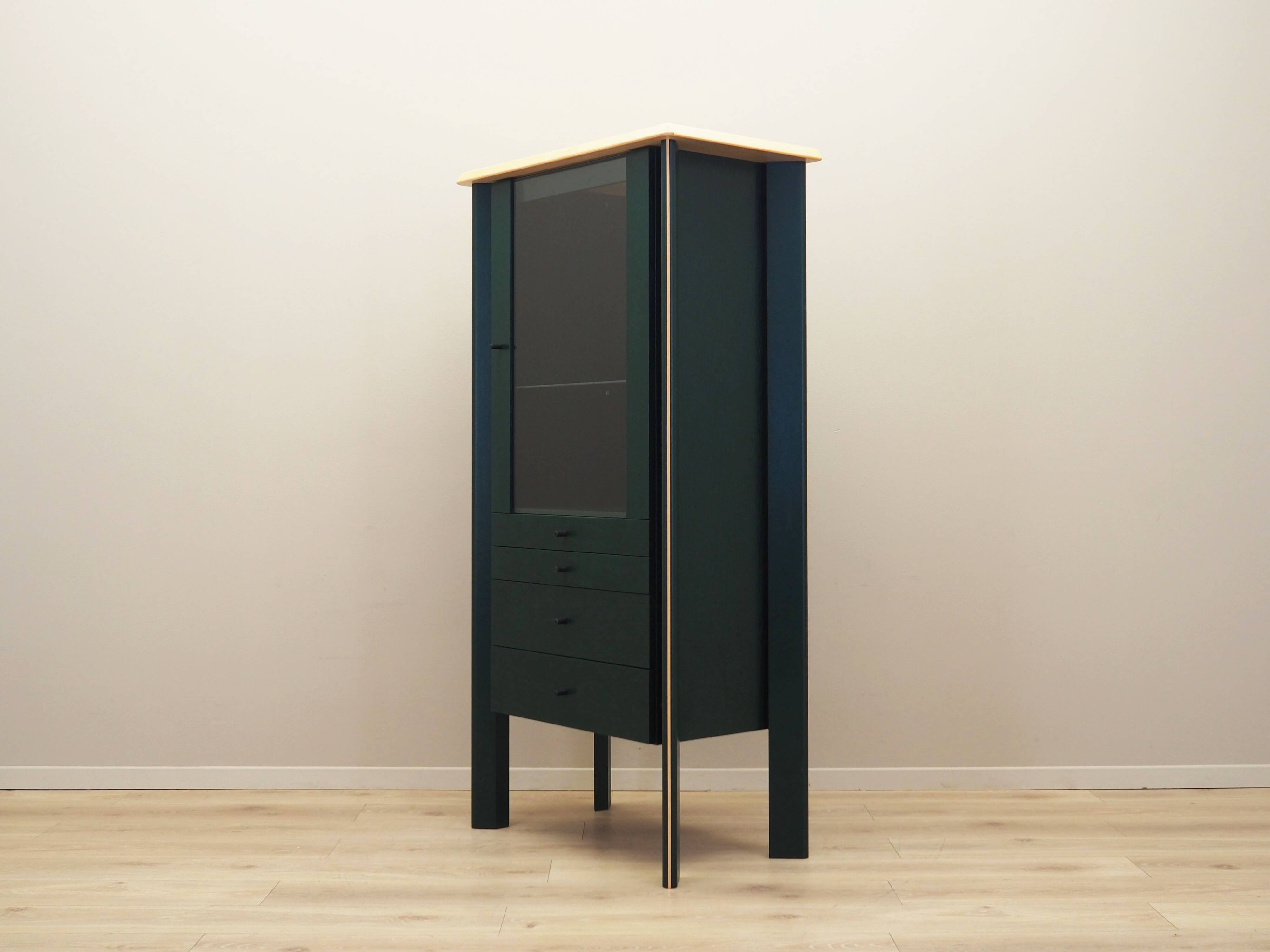 Oak showcase, Danish design, 1980s, production: Denmark