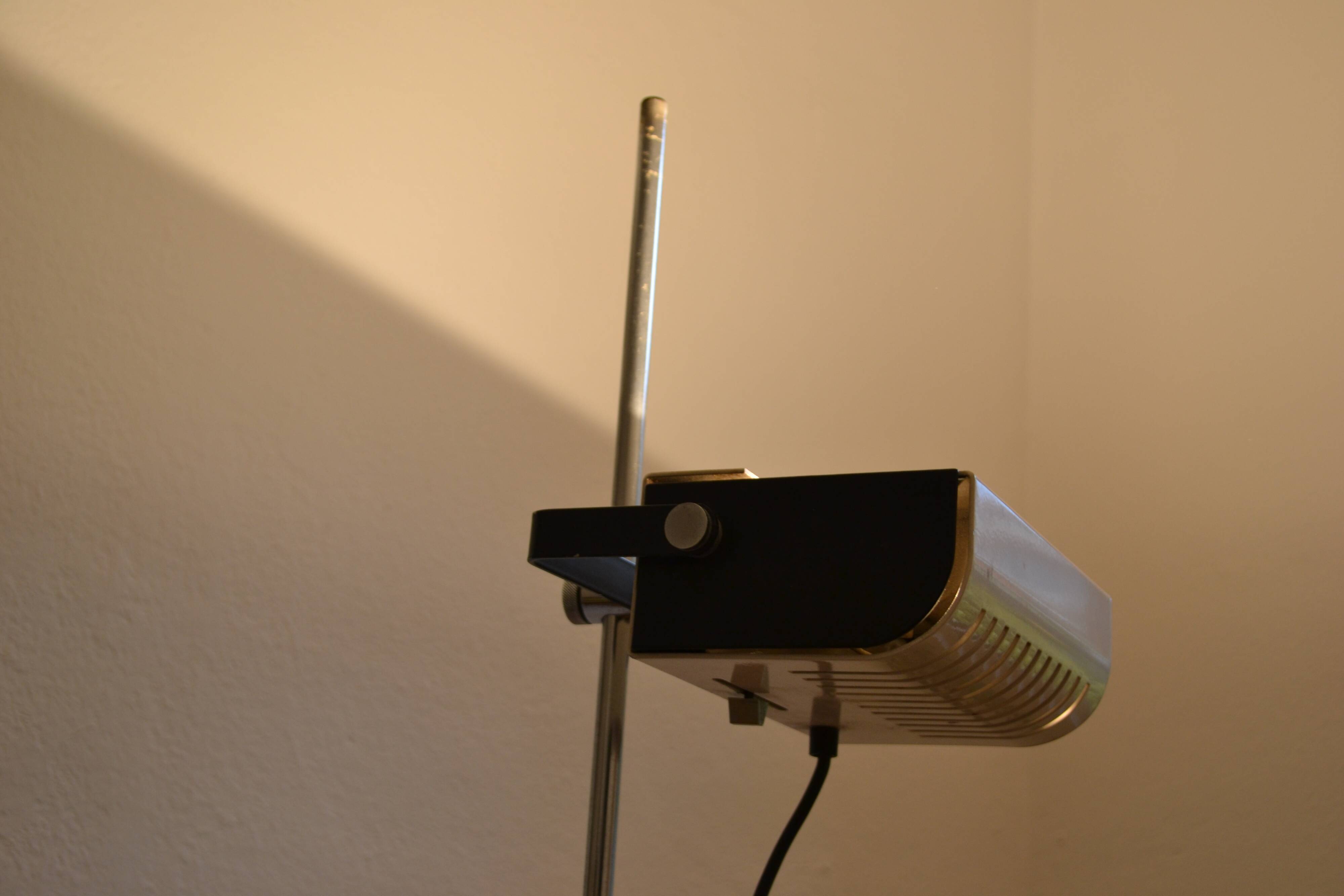 Lampadaire Halogène blanc design DLG 626 Joe Colombo circa 1970