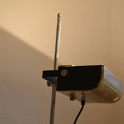 White halogen floor lamp, DLG 626 design, Joe Colombo, circa 1970