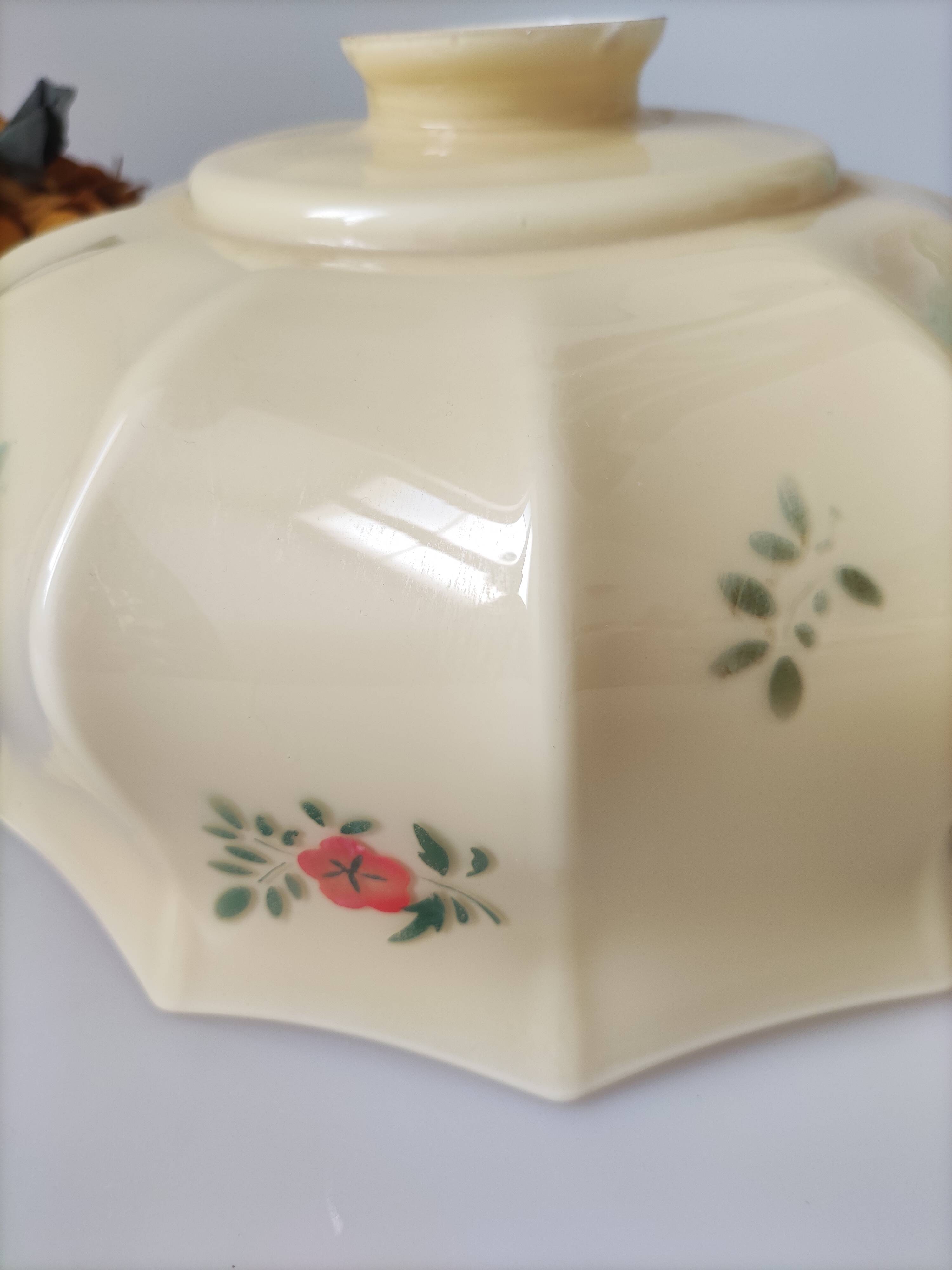 Opaline vintage hanging lamp