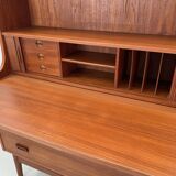 Secretary/writing cabinet in teak by Johannes Sorth for Nexø Møbelfabrik Bornholm 1960's.