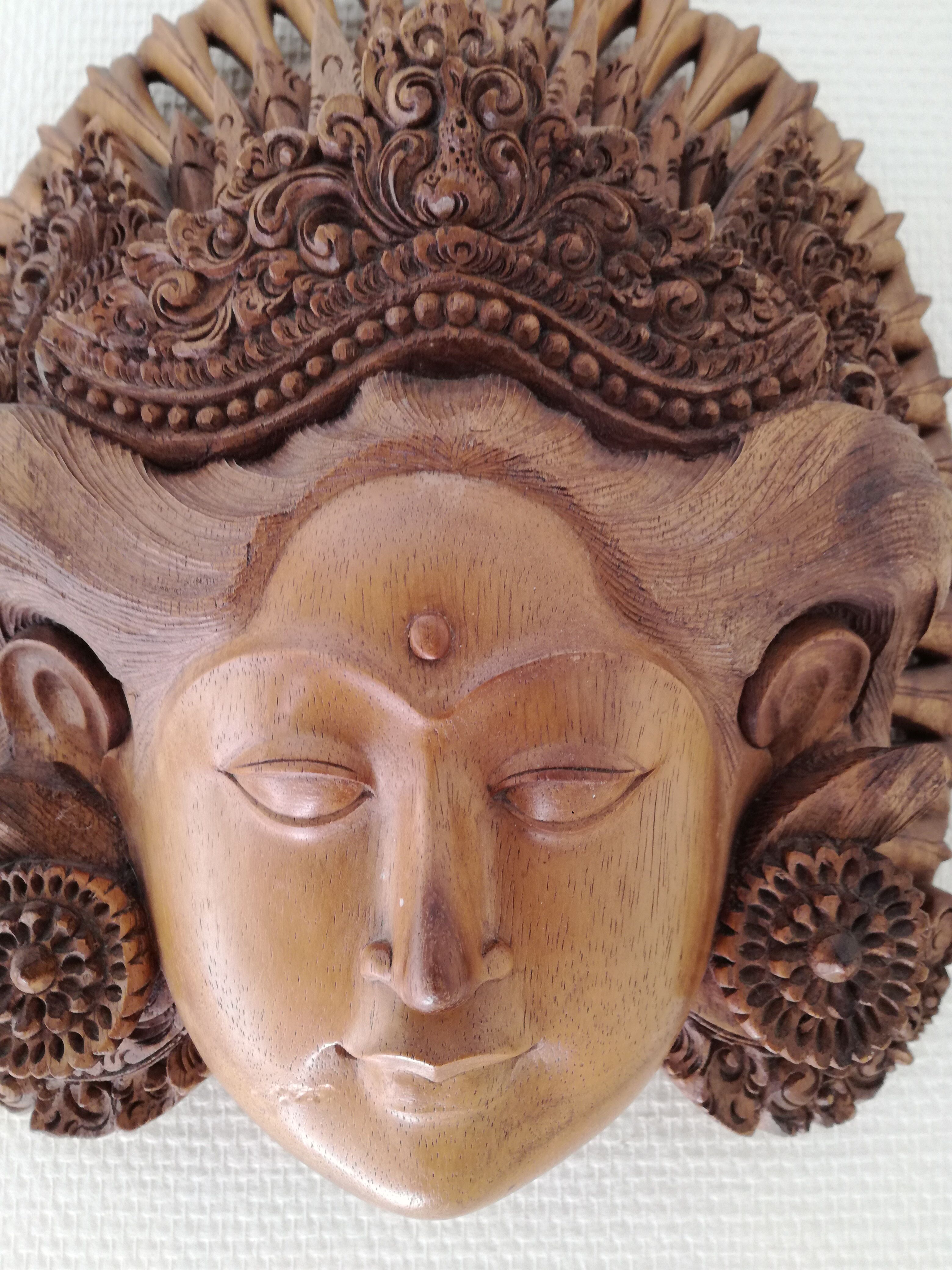 Small solid wood mask