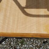 Vintage rolling serving table from the 1950s in chrome metal and wood