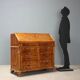 Antique cherry wood cabinet with drop-down front, 3 drawers, Italy, 20th century.
