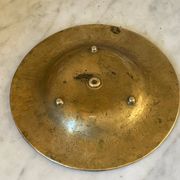 Cendrier horoscope en bronze doré vintage