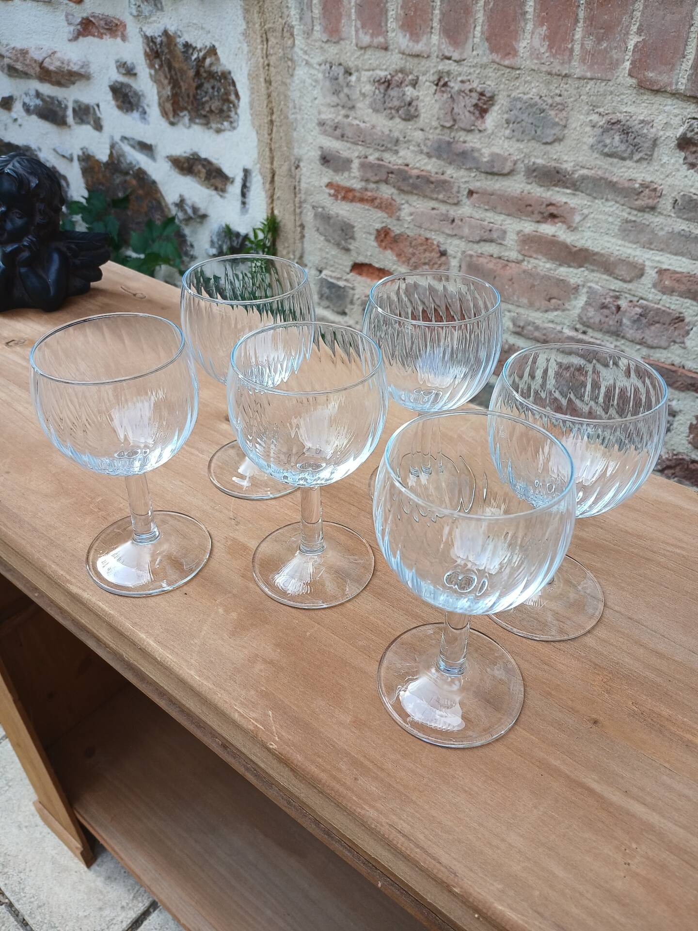 6 verres à vin ballons